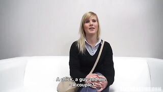 Young beauty from the Czech Republic came to porn casting for the first time