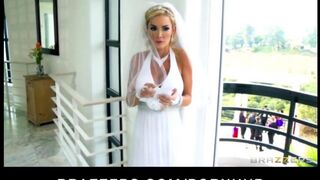 The bride had to get intimate with a witness right after the painting
