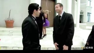The bride had to get intimate with a witness right after the painting