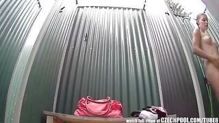 A secret camera was set up in the girl's shower