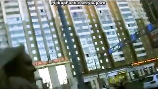 Guy ordered a hooker and fucked a blonde on the street