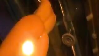 A beautiful girl has a personal slave to lick her pussy, showcasing BDSM flair