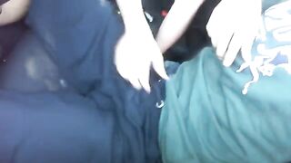 The beautiful girl started to suck cock in the car, it was exciting