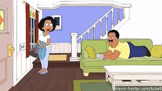 A porn parody of the famous TV show Cleveland, hilarious and hot