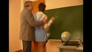 The old teacher seduced and fucked his student