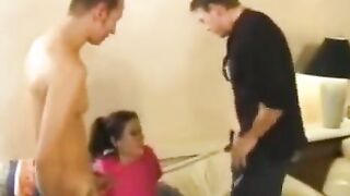 The depraved nanny gives her employers a lesson in anal sex
