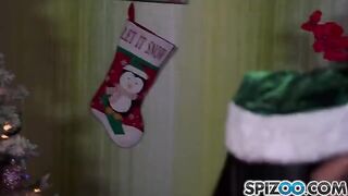 Two Snow Maidens fucked by Santa Claus in a steamy scene