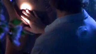 A couple has a romantic sex in foggy weather, turning into a hot day