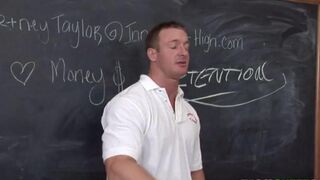 I slept with my teacher right in the office, it was awesome!