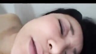An adult Japanese man plays with his cock and fucks
