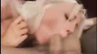Babe fucked in her pussy by two cocks at the same time