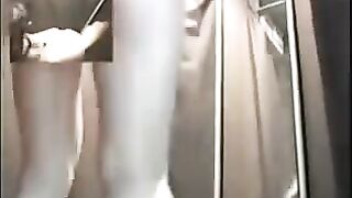 Underwear store camera spies on people changing in the locker room