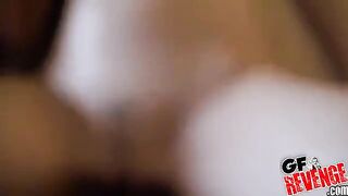 Two cheerful sluts smiled while sucking dick in an FFM threesome