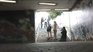 She was drunk, dilute and then she was fucked on the street