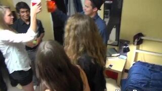 Instead of paying, the girls offered the collector a party