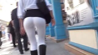 The camera followed the juicy Argentine ass with great interest
