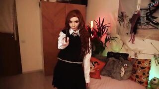 Hermione Granger gets fucked after taking lessons, a hot teacher