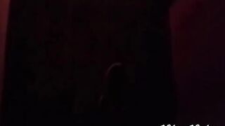 A couple has fun in a scary setting on Halloween