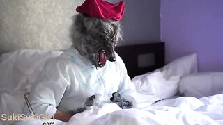 Little Red Riding Hood has a passionate and rough sex with the Bad Wolf
