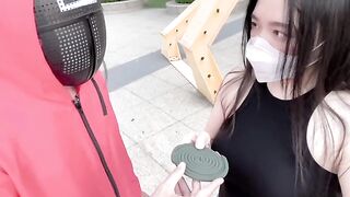 A hot Chinese girl participates in a twisted game with a dark twist