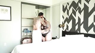 Fat BBW Wife Cheats on Her Husband with a Hotel Guest in a steamy scene