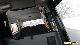 Cheeky Asian passenger pisses in the road in Fake Taxi
