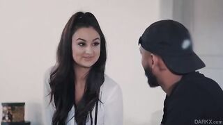 A schoolgirl has a great fun with her young boyfriend