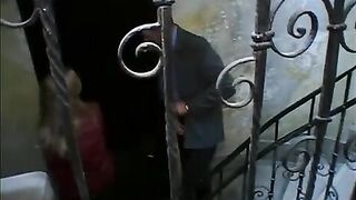 A courtesan girl gets fucked and comes for money in stockings