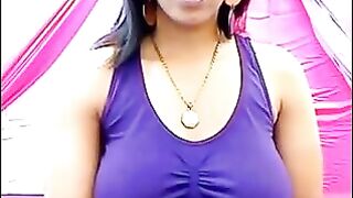 The nipples on her tits are standing out due to her excitement