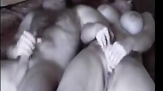 A fat woman gets fucked, hidden camera capturing it all