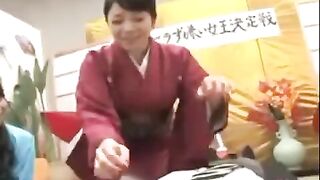 Hairy Asian pussy in public place to get fucked