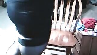 The guy got excited while dressing up in girls' clothes
