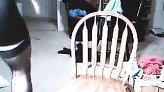 The guy got excited while dressing up in girls' clothes