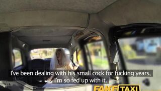 The bride changed her clothes with a taxi driver