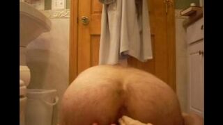 Rubber cock for my tight ass hole - homemade porn style