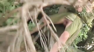 A peasant woman fucked by a prince in the woods, exciting outdoor sex