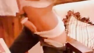 No one expected this girl to do such an intimate solo act with her friends