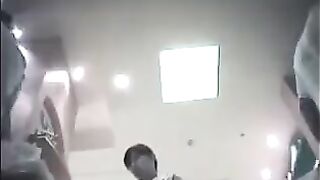 The hidden camera at the checkout captures steamy scenes under the skirt