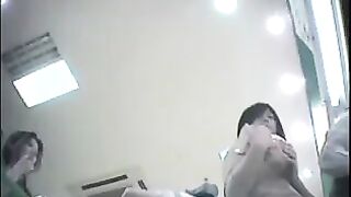 The hidden camera at the checkout captures steamy scenes under the skirt
