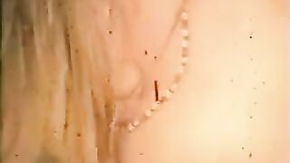 Girls in different poses try to suck a cock