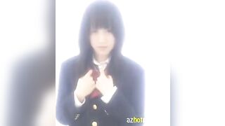 Asian schoolgirl masturbates in a sensual and erotic way to achieve orgasm