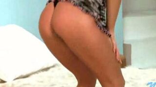 A young Russian whore demonstrates her stripping skills in the camera