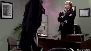 The boss turns a secretary into his girlfriend in the office