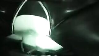 A husband and wife are having fun in their latex suits