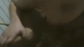 Busty BBW dances naked at home and her husband films it
