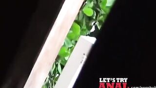 The cute girl with red hair is fucking on camera, showcasing her beautiful tits