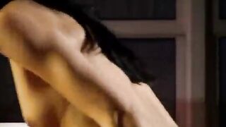 Two girls have sex on the couch in the club with strangers