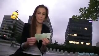 A beauty was picked up and fucked on the street hard
