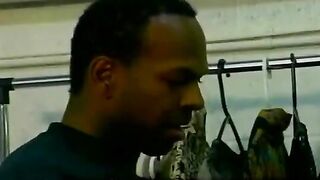 Two black guys are having fun without a girl