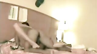 A chick spreads her legs to get fucked hard on the bed